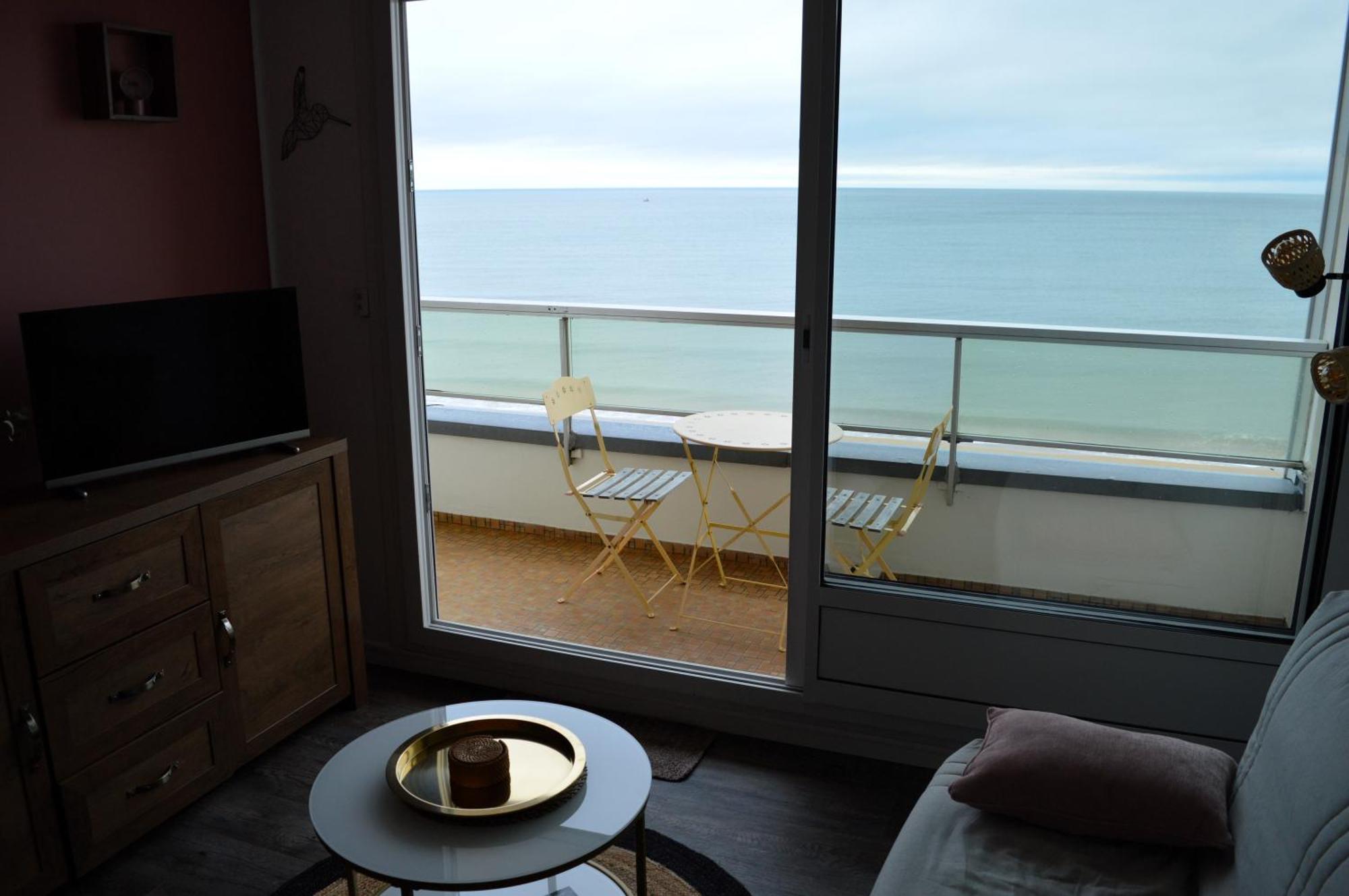 L'Esperluette - Magnifique Vue Mer Et Balcon Courseulles-sur-Mer Eksteriør billede